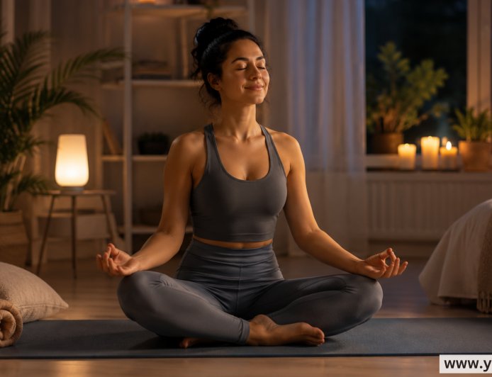 The Evening Yoga Routine That Helps You Sleep Without Overthinking